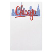 CHICAGO-RED CUSTOM STATIONERY