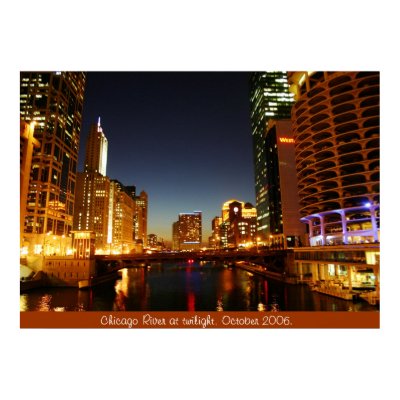 Chicago River at  Poster by jessamynnorth