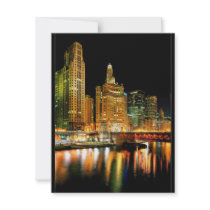 CHICAGO RIVER PERSONALIZED ANNOUNCEMENTS