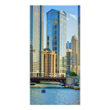 CHICAGO RIVER PERSONALIZED PHOTO CARD
