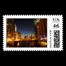 Chicago River postage by jessamynnorth Chicago River postage