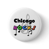 Chicago Rocks buttons by USAcities Chicago Rocks buttons