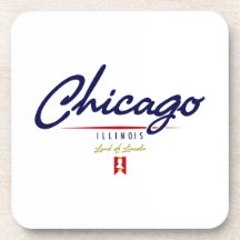 Chicago Script Coasters