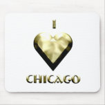 Chicago -- Shimmering Gold Mouse Mats