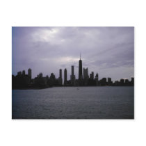 Chicago Skyline and Lake Michigan postcards