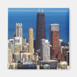 Chicago Skyline and landmarks Refrigerator Magnet