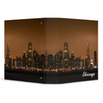 Chicago Skyline At Navy Pier Keepsake Binder by malibuitalian Chicago Skyline At Navy Pier Keepsake Binder