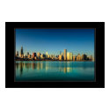 Chicago skyline at sunrise posters by PositiveImage Chicago skyline at sunrise posters