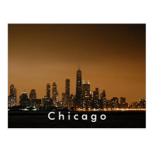 Chicago Skyline at the John Hancock Center Post Card