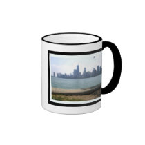 Chicago Skyline Bordered Coffee Mug