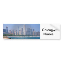 Chicago Skyline Bumper Stickers