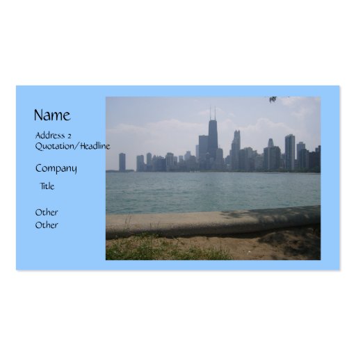 Chicago Skyline Business Card (front side)