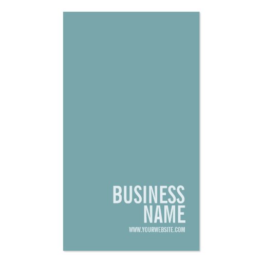 Chicago Skyline business card (back side)