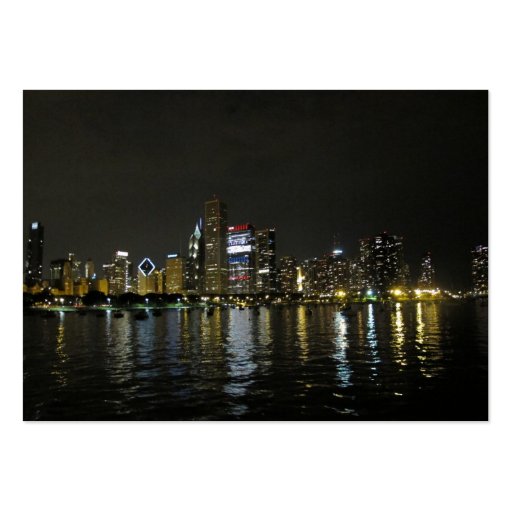 Chicago skyline business cards (front side)