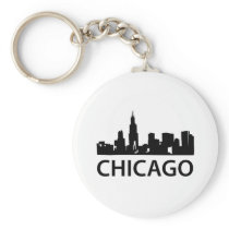 Chicago Skyline Keychain
