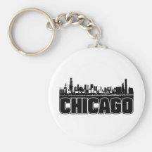 Chicago Skyline Keychain