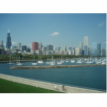Chicago Skyline Keychain Photo Cutout