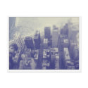 Chicago Skyline lake view postcard