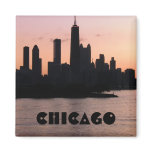 Chicago skyline refrigerator magnet