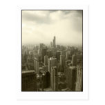 Chicago Skyline Mono Postcard