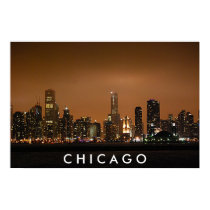 Chicago Skyline - Navy Pier posters