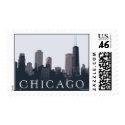 chicago skyline postage