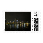 Chicago skyline postage stamp