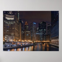 Chicago Skyline Poster posters