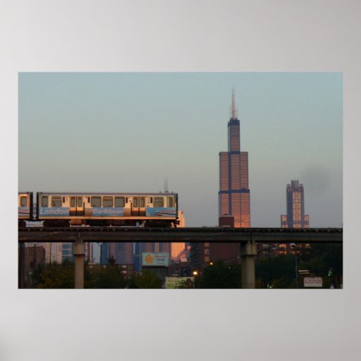 Chicago Skyline Poster | Zazzle