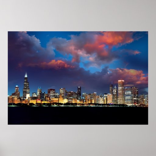 Chicago Skyline Posters, Chicago Skyline Prints, Art Prints, & Poster