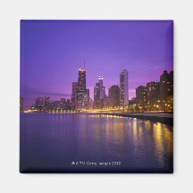 Chicago Skyline Refrigerator Magnet