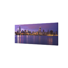 Chicago Skyline Stretched Canvas Print