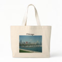 Chicago Skyline Tote Handbag