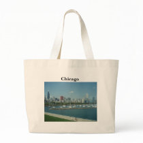 Chicago Skyline Tote Handbag by topchef33 Chicago Skyline Tote Handbag