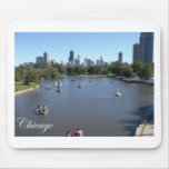 Chicago Skyline with Boats Mouse Pad