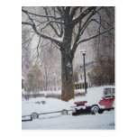 Chicago Streets on a winter day- postcard