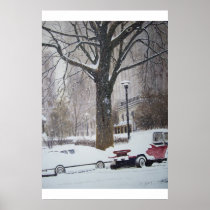 Chicago Streets on a winter day- poster