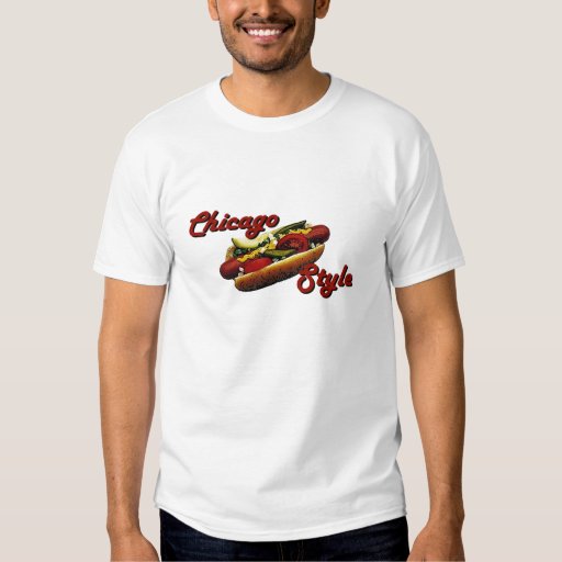 Chicago Style Hot Dog Shirt Zazzle