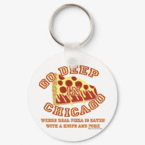 Chicago Style Pizza keychains