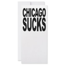 Chicago Sucks rack cards