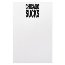 Chicago Sucks stationery by MyShirtSucks Chicago Sucks stationery