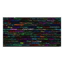 Chicago Text Design I Photo Card