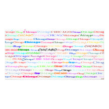Chicago Text Design II Photo Card