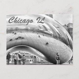 chicago - the bean postcard