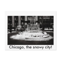 Chicago, the snowy city! postcards