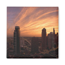 Chicago Twlight Refrigerator Magnet