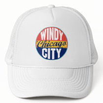 Chicago Vintage Label Trucker Hat