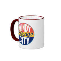 Chicago Vintage Label Mugs