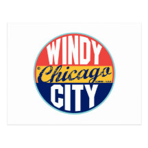 Chicago Vintage Label Post Card