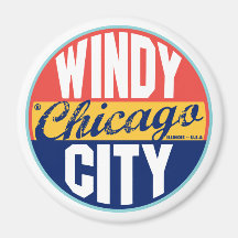 Chicago Vintage Label Refrigerator Magnets